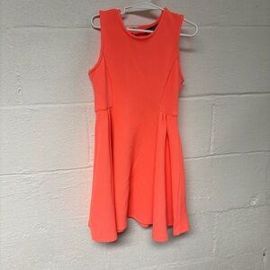 Sequin Hearts Girls Vibrant Coral Sleeveless Dress Size 8